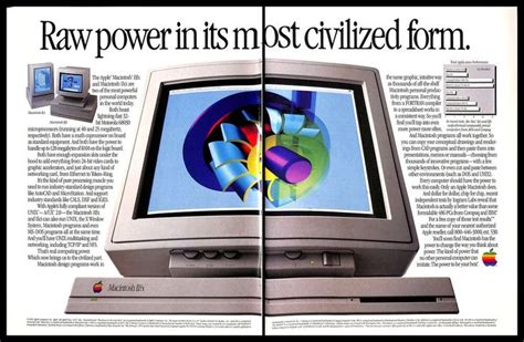 Apple computer releases updated emac computers. 1991 Apple Macintosh IIfx Personal Computers Vintage PRINT ...