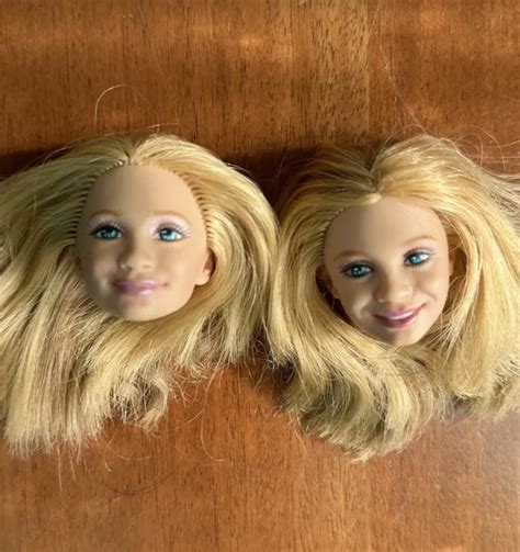 Mary Kate And Ashley Olsen Twins Doll Heads For 9 10custom Mattel Ooak Set Of 2 1700 Picclick