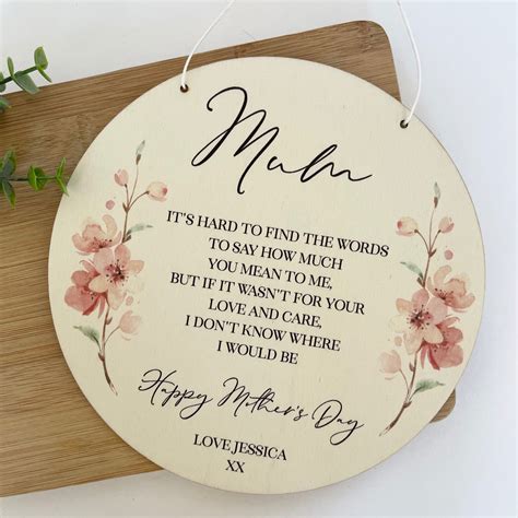 Custom Mothers Day Plaque Name It Custom Decor