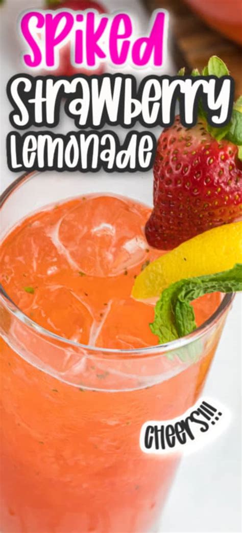 Spiked Strawberry Lemonade Cocktail ⋆ Real Housemoms