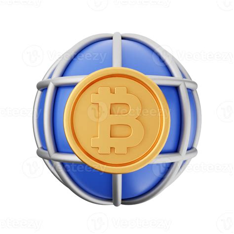 3d Bitcoin Cryptocurrency Icon Illustration 22353239 Png
