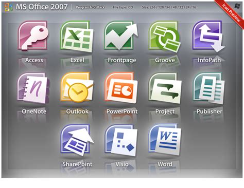 Иконки Ms Office 2007 Infinitydirection