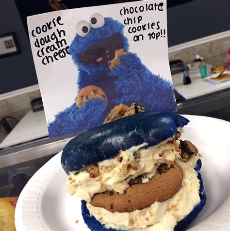 The Cookie Monster Bagel Is Good Enough For Me Foodiggity