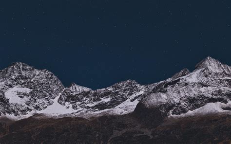 Mountain Covered With Snow 5k Macbook Air Wallpaper Download