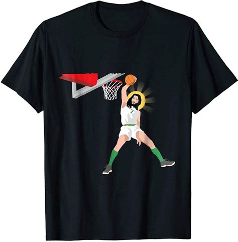 Funny Basketball Jesus Shirt Memes Christian Humor Slam