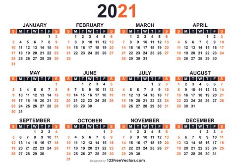 Free 2021 Free Printable Calendar Templates Riset
