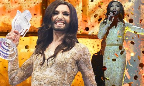 bearded austrian drag queen conchita wurst wins eurovision 2014 eurovision 2014 eurovision