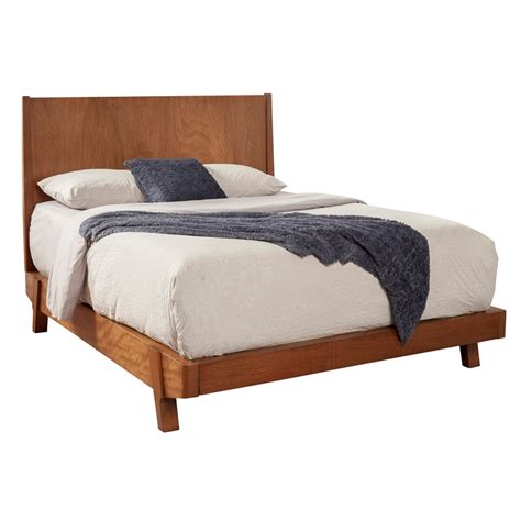 Alpine Furniture Dakota Queen Wood Platform Bed In Acorn Brown