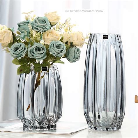 けとなりま Glass Flower Vase For Home Decor， Clear Bubble Glass Vase H 7 5 D 6 7 ， Nordic