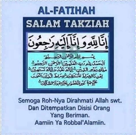 Pin on Al-fatihah Dan Salam Takziah