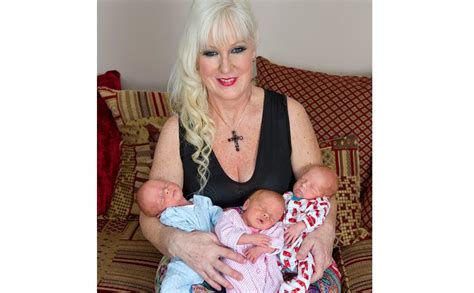 55 year old grandmother becomes the oldest mother of triplets old mother