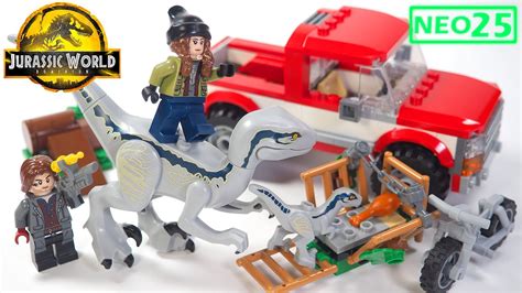 Lego 76946 Jurassic World Dominion Set Blue And Beta Velociraptor Capture Stop Motion Build