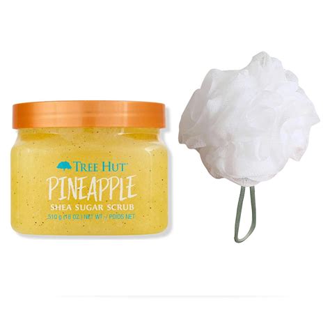 T H Tree Hut Pineapple Shea Sugar Scrub Set Includes Body Scrub And