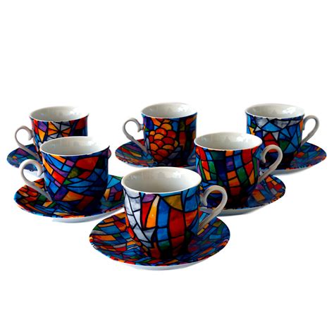 Next day delivery and free returns available. Set 6 Espresso Coffee Cups Sagrada Familia - Gaudi ...