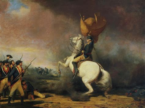Nelson And Blueskin Carrying George Washington During The
