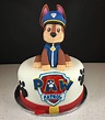 Paw Patrol Cake with an edible Chase made of fondant. | Paw patrol ...