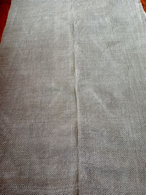 Antique Woven Canvas Homespun Old Fabric Natural Vintage Cloth Etsy