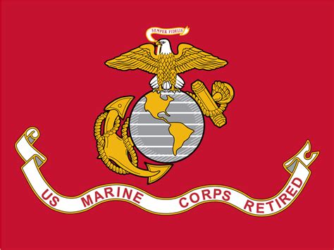 Clipart Of Us Marine Corps Retired Free Image Download