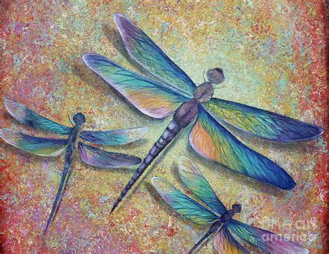 Acrylic Paintings Painting Dragonflies By Gabriela Valencia