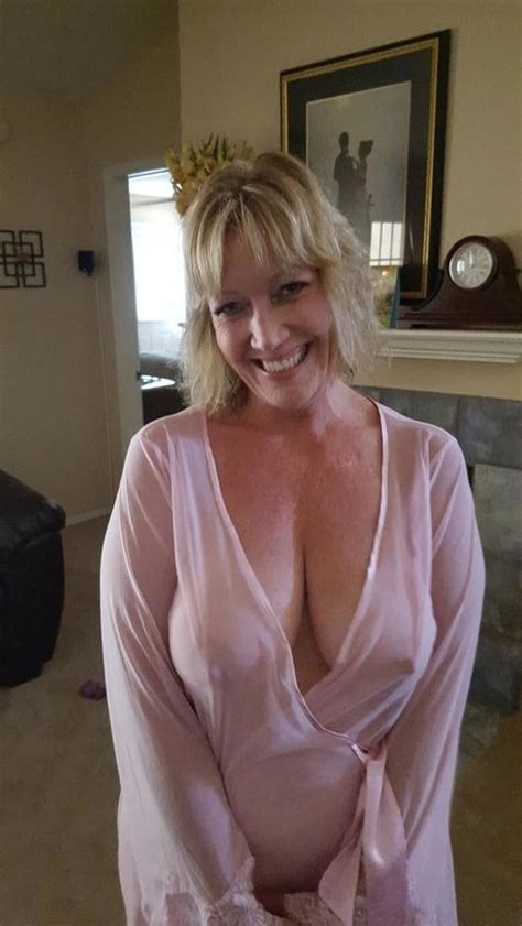 Mature Woman See Through Top