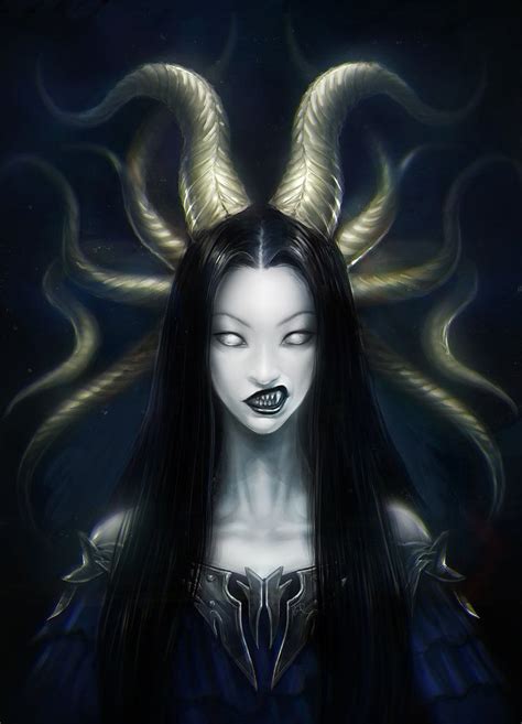 Demon Queen By Anndr On Deviantart Dark Fantasy Fantasy Illustration