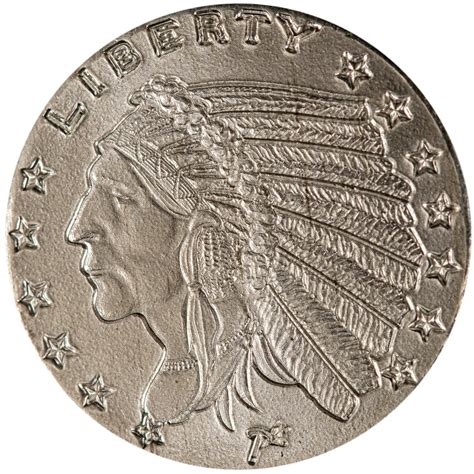 110 Oz Silver Silvertowne Incuse Indian Rounds New ™