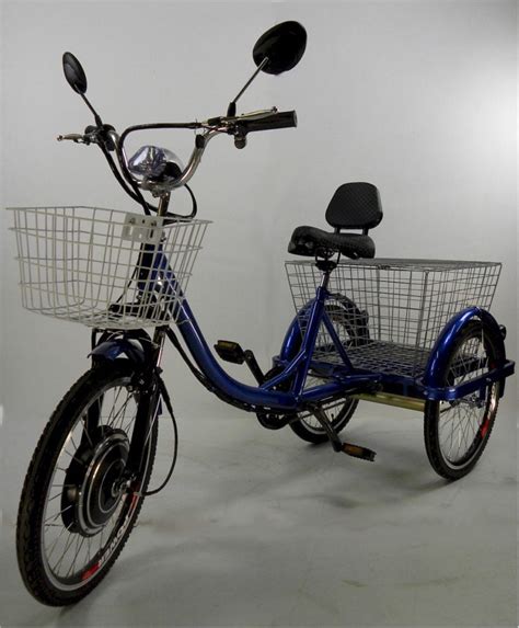 Motorized Adult Tricycle E Trike For Seniors Electric Tri Cycle Adult Tri Wheeler Battery