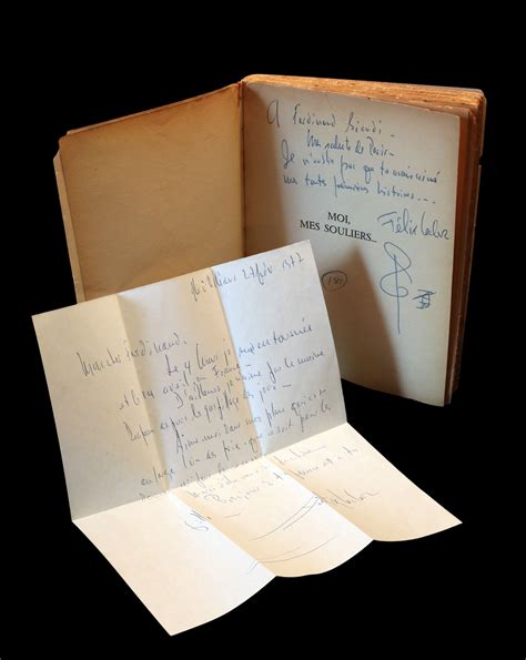 1955 rare quebec poet signed 1sted felix leclerc moi mes souliers with scarce 1977 signed