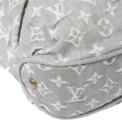 Louis Vuitton Grey Monogram Denim Slightly Bag At 1stdibs Louis Vuitton Gray Bag