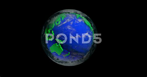 Rotating Model Of The Continents Of Plan Stock Video Pond5