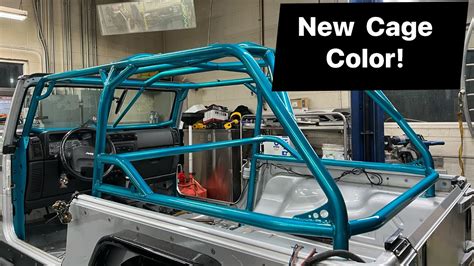 Genright Roll Cage Color Reveal Jeep Wrangler Lj Build Youtube