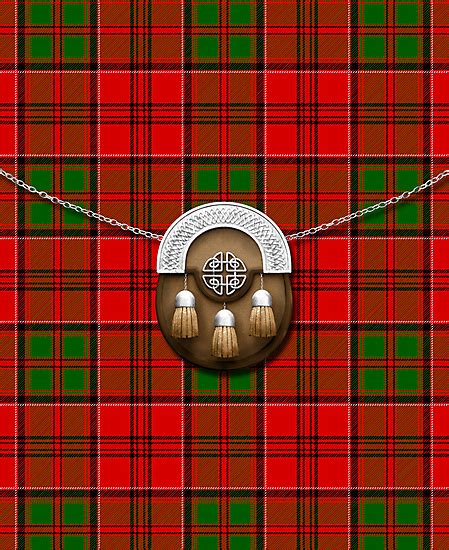 Clan Grant Tartan And Sporran Photographic Print By Thecelticflame