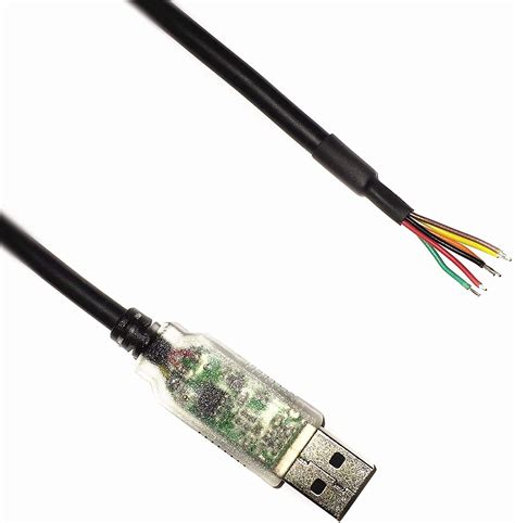 Ezsync Ftdi Usb To Rs232 Serial Adapter Cable With Txrx Leds Wire End 6 Feet Usb Rs232 We