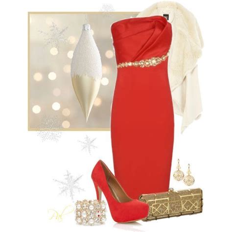 Polyvore Inspiration Outfits Christmas Party Dress Party Outfit