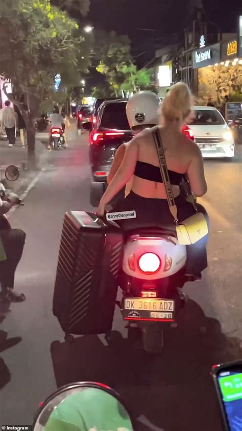 Bali Tourist Slammed For Dangerous Act While Riding On The Back Of A