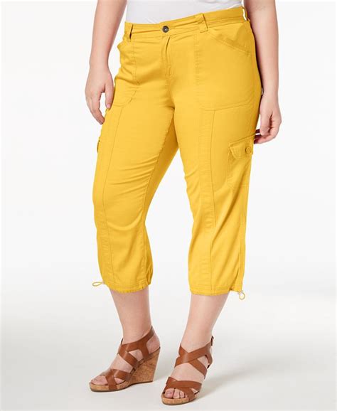 Style And Co Plus Size Capri Cargo Pants Created For Macys Macys
