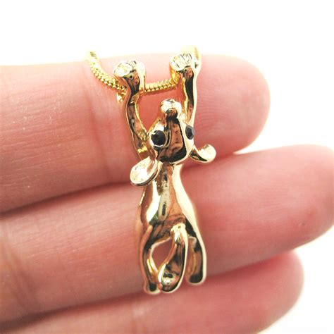 Unique Mouse Mice Dangling Animal Pendant Necklace In Gold On Storenvy
