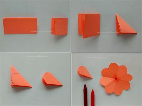 Draw half of a bird right up against the fold with your pencil. My Indian Version: DIY Easy POP UP Card : Photo Tutorial