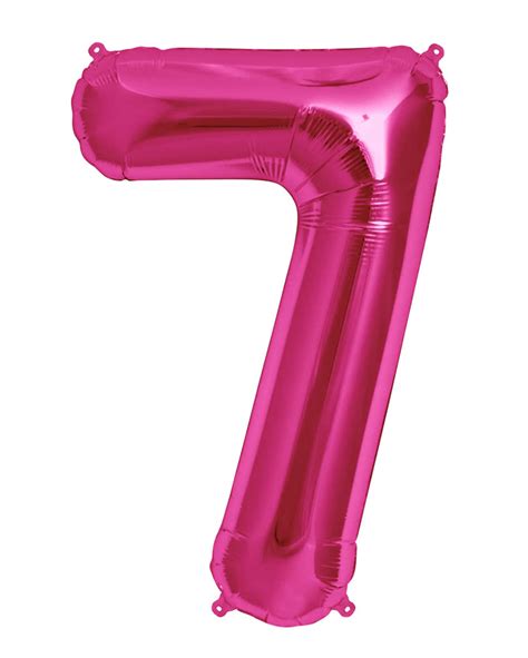 Foil Balloon Number Pink Ubicaciondepersonascdmxgobmx