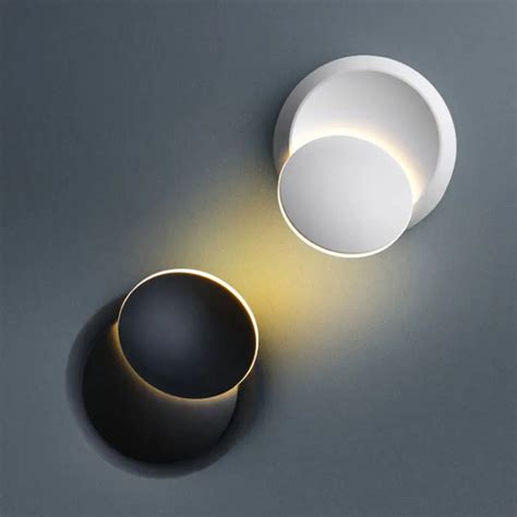 Modern Simplicity Led 5w 360 ° Rotation Lunar Eclipse Wall Light Bed