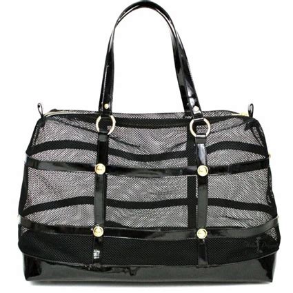 Your dog's pet carrier, however, is one of the most crucial elements, your canine may be spending a rather long amount of time within it and there are quite a few elements to keep in mind. Luxury Dog Cat Carrier Tote | Gladiator | Black Mesh