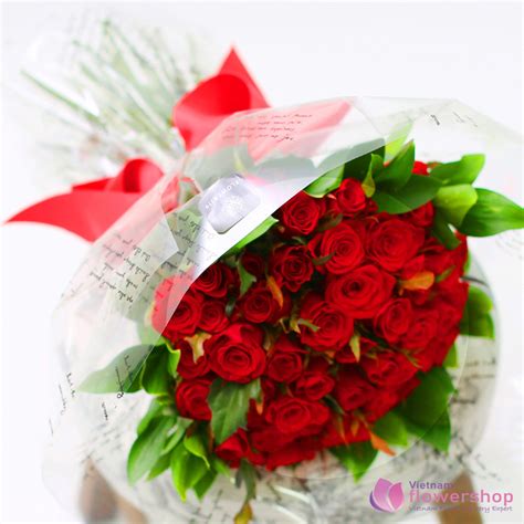 Red Roses Bouquet For Birthday To Girlfriend