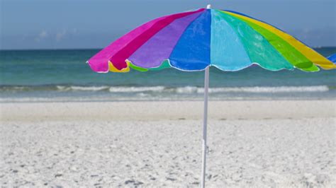 Download 1366x768 Wallpaper Beach Vacation Holiday Umbrella