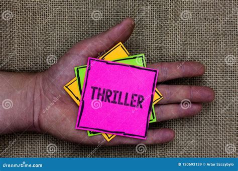 Text Sign Showing Thriller Conceptual Photo Chilling Frightful Moments