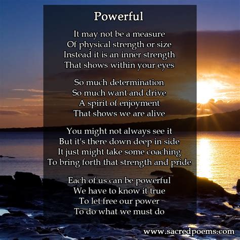 inspirational poem about being powerful inspirational poems poetry books poems