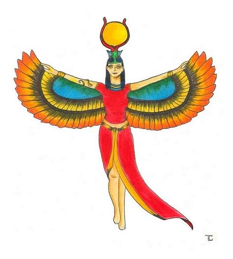Isis Egyptian Mother Goddess Painting By Tara Campbell