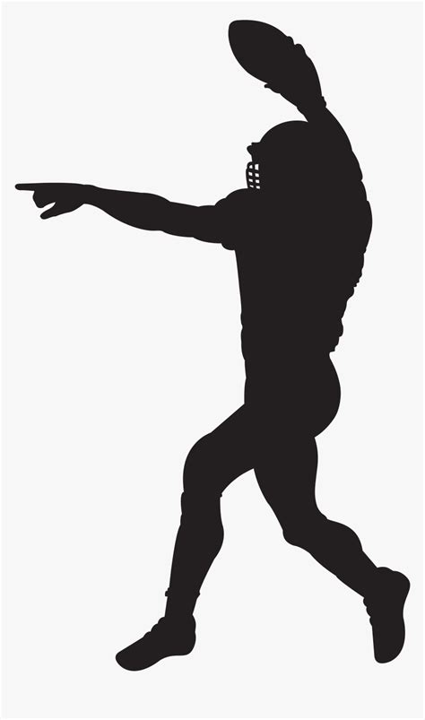 Quarterback Throwing Silhouette