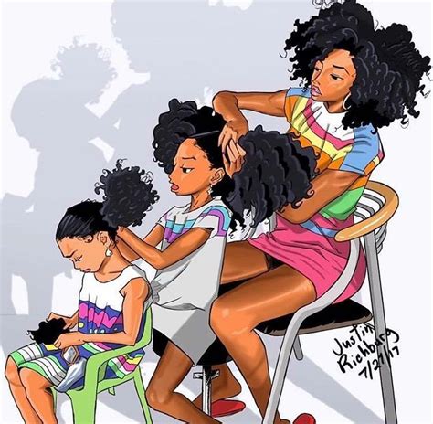 Black Art By 👑melaninphetamine🖤 Black Girl Cartoon Natural Hair Styles Black Art