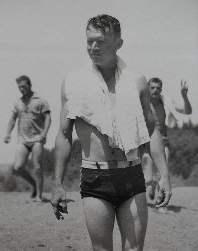 Pin By Hero Wardrobe On 1950 S Speedo Swim Trunks Beach Close Man Photo