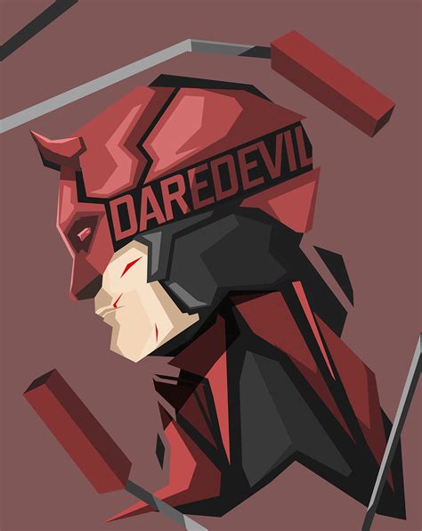 Daredevil Illustration Superhero Marvel Heroes Dc Comics Daredevil